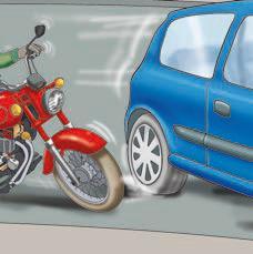 CONTROL BÁSICO VEHICULAR FRENADO En una moto Una motocicleta tiene dos frenos: el de la rueda delantera y el de la rueda trasera.