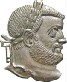 GALERIO Caius Galerius Valerius Maximianus. César en 293 al 305.
