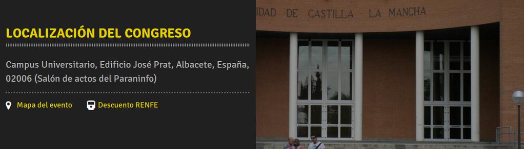 4.Instalaciones Navaja Negra 2016 se ha desarrollado en el anfiteatro del Vicerrectorado del campus universitario de Albacete de la Universidad de Castilla La Mancha y en la Escuela Superior de