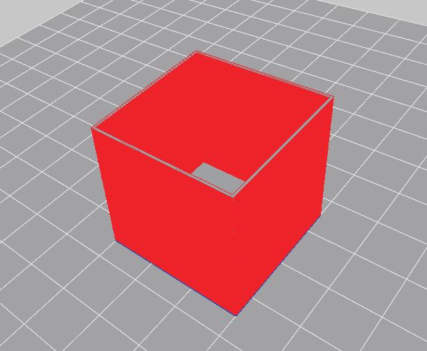 Si el grosor mínimo está configurado como 0,4 mm, la pieza que tenga un grosor inferior a 0,4 mm se mostrará en rojo, y la pieza con un grosor superior a 0,4