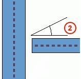 Sesgo Ejemplo 2 Con dos vigas, la inclinación es en realidad el sesgo horizontal de la viga