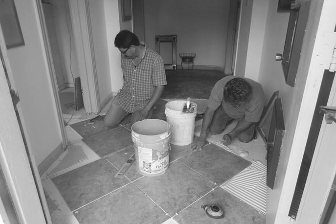 Juan has a home remodeling business and he gave us a price that is less than it would have cost us to buy the materials and do the work ourselves. Thanks, Juan.
