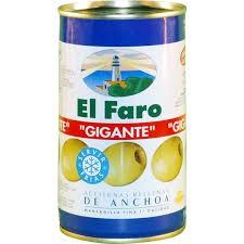 ACEITUNAS GIGANTES Aceituna verdes variedad manzanilla rellenas de