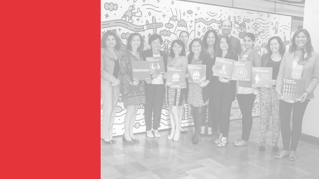 Acciones conjuntas #Shetrades ChileCompra es parte de la campaña internacional #SheTrades, que busca conectar a un millón de mujeres con el comercio internacional al 2020 en www.shetrades.
