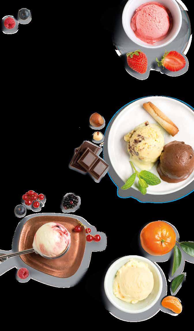 I nostri gelati De la pasión por los ingredientes más frescos y sabrosos nace la selección de