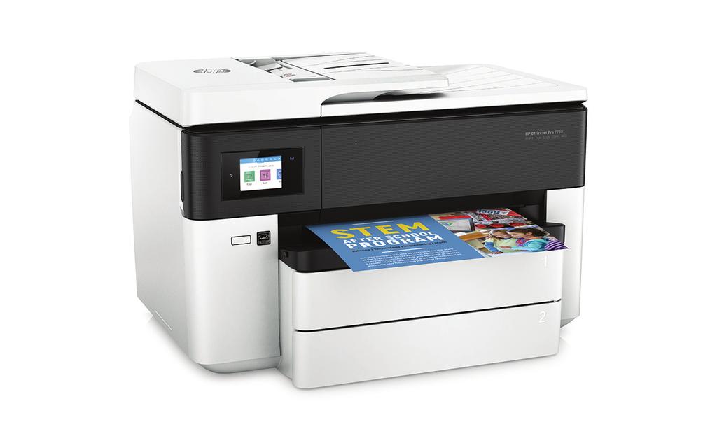 Hoja de datos Impresora multifunción HP OfficeJet Pro 7730 de formato ancho Trabajo de calidad profesional. Color de formato ancho. Gran volumen de impresión.