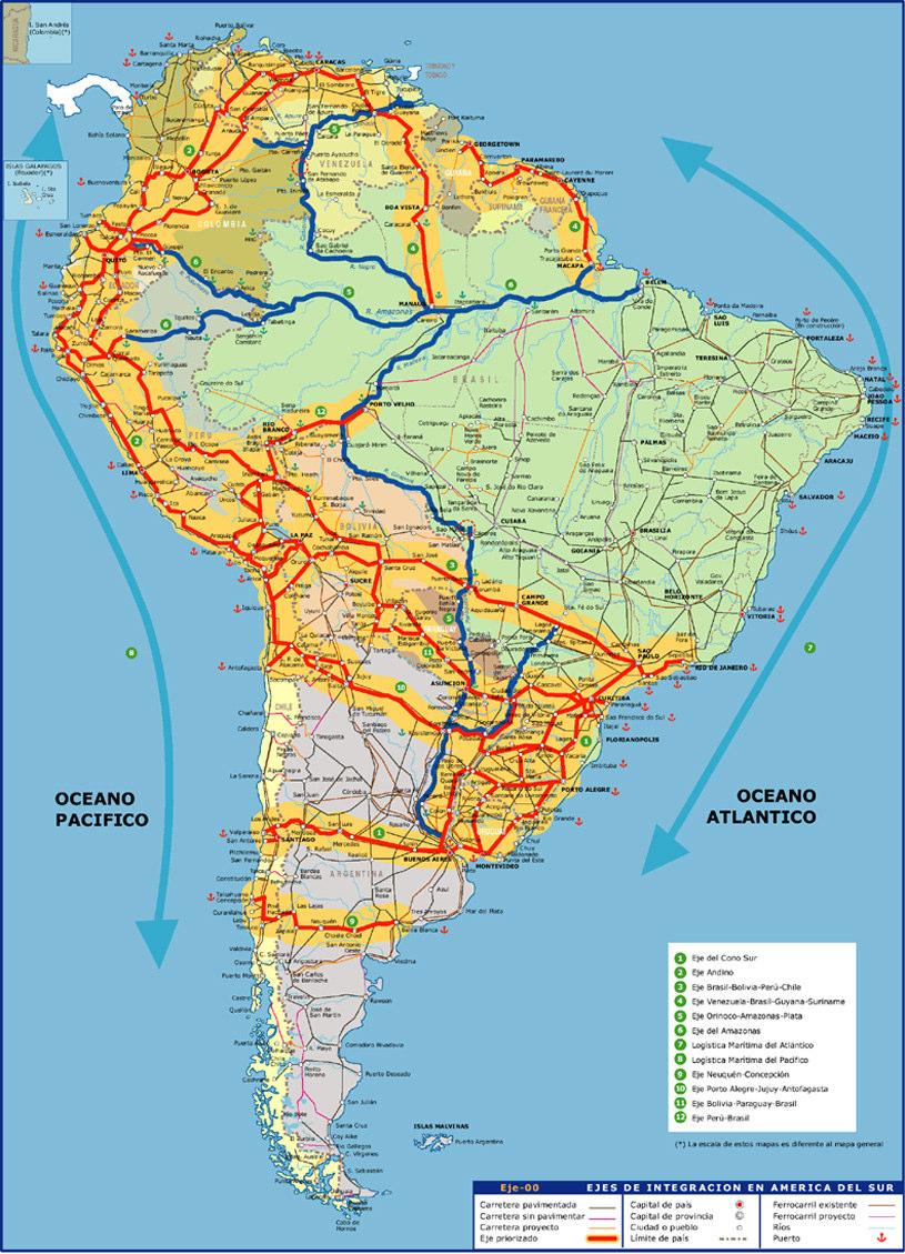 Qué es IIRSA? Iniciativa para la Integración de la Infraestructura Regional Sudamericana. Reunión de Presidentes en Brasilia (2000).