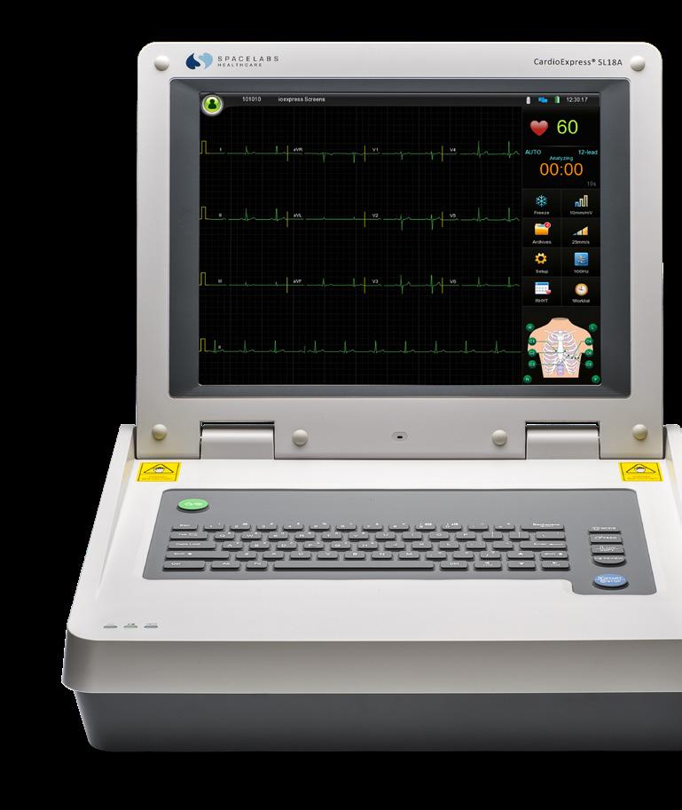 Características Interfaz de usuario intuitiva CardioExpress SL18A se ha diseñado para satisfacer las exigentes necesidades actuales de los departamentos de cardiología con mucho volumen de trabajo.