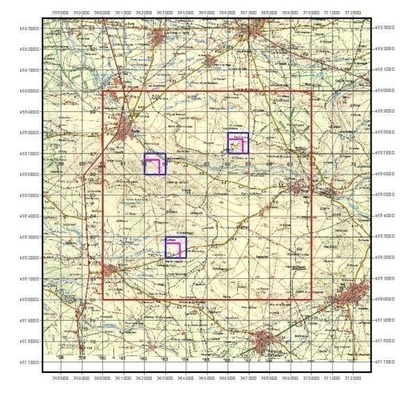 Bloque es la porción de territorio constituida por cada cuadrado de 10 km x 10 km. (10.000 ha), delimitado por las líneas de las decenas de 10 km. de la malla UTM.