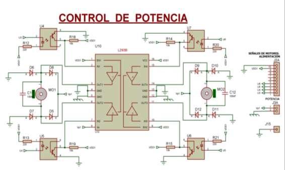 El conector J1A es el que comunica con la placa de control llevándole las tensiones que son necesarias para alimentar los componentes.