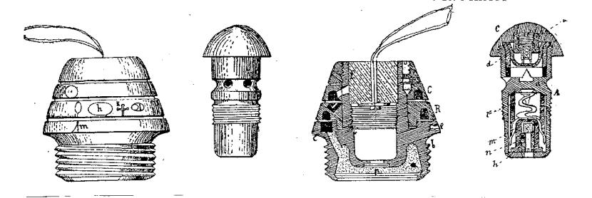 .2.1903), se adaptó reglamentariamente un modelo de suplemento para esta espoleta, que permitía su utilización en las piezas de costa.