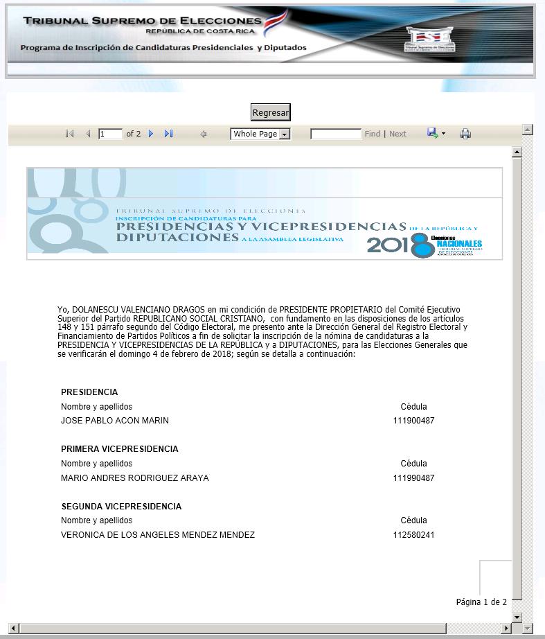 El formulario se visualiza de la siguiente forma: El documento generado contiene la información registrada en las pantallas mostradas anteriormente, en el formato oficial aprobado por