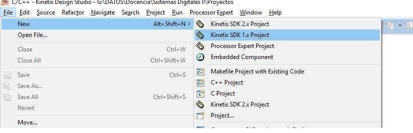 Nuevo Proyecto: Usando Librería SDK 1 En el
