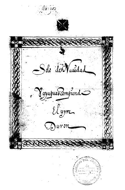 Vaya pues rompiendo e aire Soo de Navidad (Jácara soa muy airosa) Sebastián Durón (1660 1716) Notas a a edición: E texto o hemos transcrito normaizado.