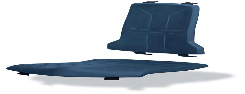 Sintec y material: Todas las sillas de trabajo Sintec se pueden equipar dependiendo de su ámbito de aplicación con tapizados de tejido, cuero sintético o espuma integral especialmente resistente al