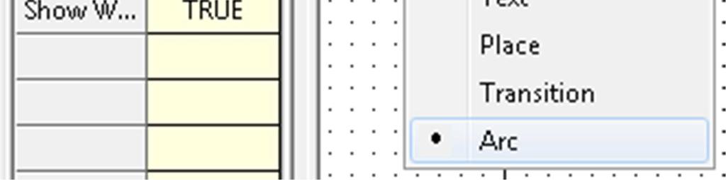 Nuevamente, si se dirige al menú Tools, selecciona la opción Select y hace click sobre un arco, observará en la parte izquierda del simulador una ventana en donde se muestran las propiedades