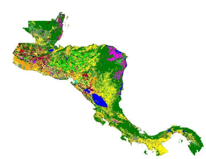 Cobertura regional Centroamérica Los verdes