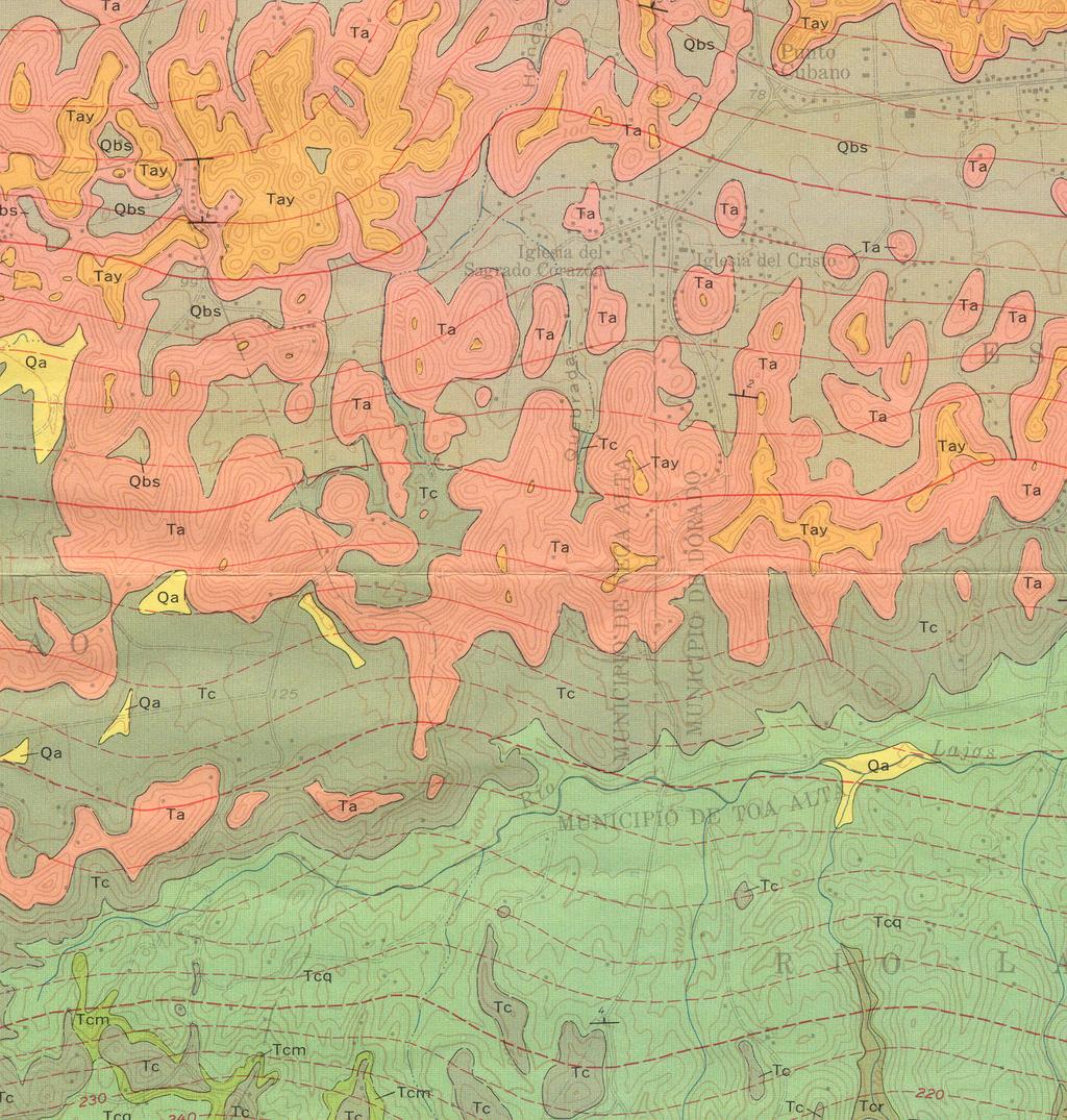 PROYECTO PROPUESTO USGS GEOLOGICAL MAP VEGA ALTA