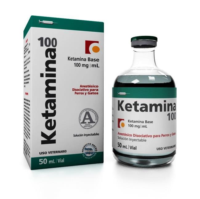 Ketamina Es un anestésico humano y veterinario que actúa como un estimulante en dosis bajas y como un alucinógeno en