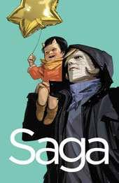 Saga nº4 Brian K. Vaughan, Fiona Staples En Saga seguimos la historia de Alana y Marko, una pareja que encuentra el amor entre el caos de la guerra y forma una familia con el nacimiento de su hija.