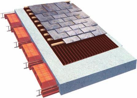El aislamiento térmico de la cubierta está protegido y ventilado y por tanto sus propiedades aseguradas y potenciadas.