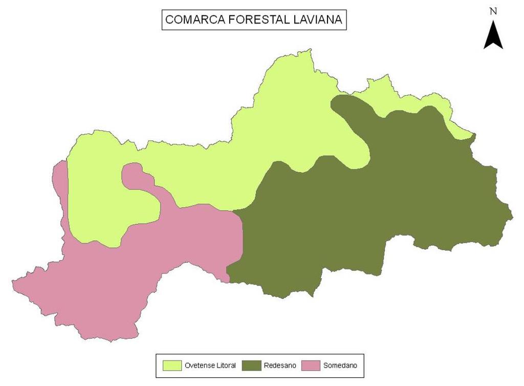 Distritos biogeográficos presentes en la Comarca de Pola de Laviana A continuación se muestran