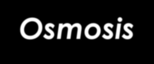 Osmosis Una membrana semipermeable permite el paso de solvente y no de solutos.