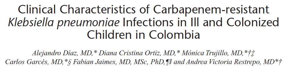 Epidemiología Colombia Estudio descriptivo-retrospectivo HPTU Niños menores de 15 años: 89 pacientes Abril 2008 a julio 2013