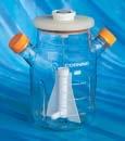 Spining flask: De vidrio (reutilizables) o de plastico (descartables).