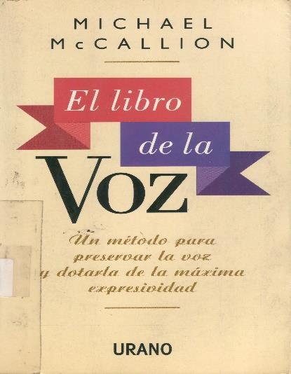McCallion, M. (1998). El libro de la voz.