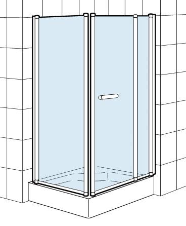 Quartz LF, ofrecen la posibilidad de combinar puertas y laterales según las necesidades de cada espacio y las medidas del plato de ducha.