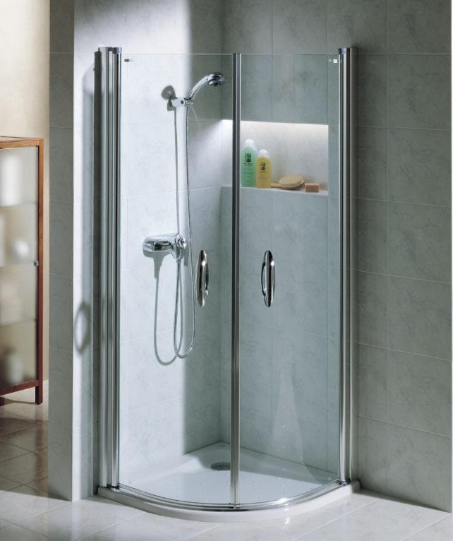 142 Mamparas para platos de ducha Shower screens for shower trays Pare-douches pour receveurs de douche Quartz Quartz MR Mampara de rincón de