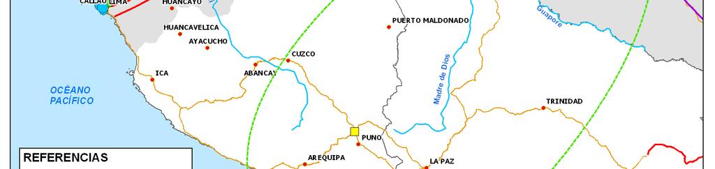 brasileño (Estados de Acre, Rondônia y Mato Grosso) con Bolivia y Perú