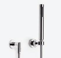 890 Wall-mounted hand shower set Gruppo doccetta con flessibile a muro Juego de ducha de mano con codo de conexión a pared 26.601.890 + 12.550.