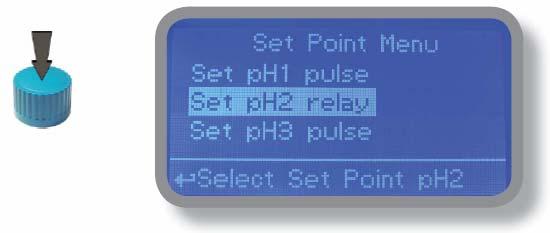 8. SET-POINT PH (ON/OFF) Para la salida de PH-1 y PH-3, es posible configurar los setpoint en la modalidad: ON/OFF, Proporcional (%) o deshabilitado (OFF).