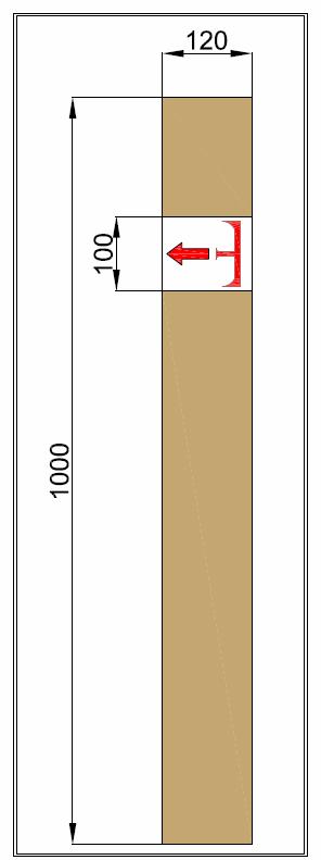 - BALIZA MADERA 1 m, 12 cm Ø la baliza de 1 m, sin incluir la cimentación al terreno. El poste de madera tratada será cilindrado a 12 cm Ø, y 1,5 m de longitud. Cepillado. Sin punta.