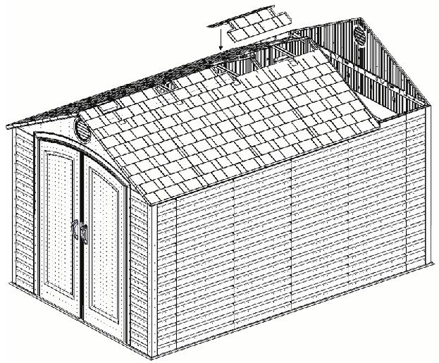 ESTA PÁGINA 4,6 Instale los Paneles de techo (AGQ) y Soportes de techo (AFL) usado los
