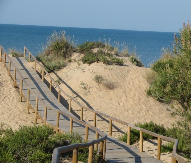 SENDEROS AZULES Objetivos: Fomentar la conservación y el uso público de los espacios naturales del litoral.