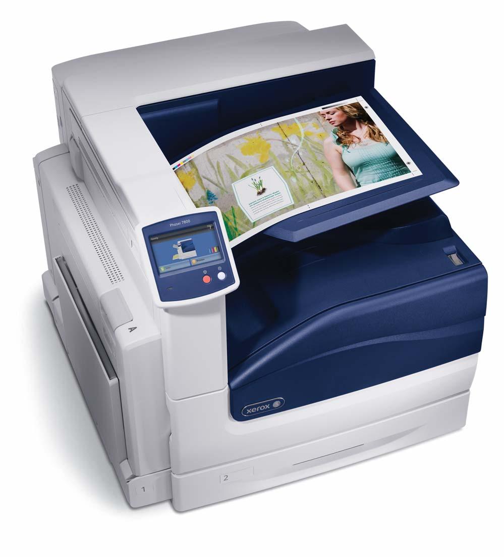 Impresora de color Phaser 7800 Impresión en color sin rival. La mayor flexibilidad del sector en gestión de papel. Tecnologías de gestión de color profesionales.
