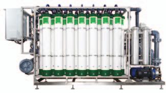 Serie Klar (Sistemas de ultrafiltración) Válvulas de control automáticas Cuadro de control con controlador lógico programable (PLC) Módulo de recogida de datos (opcional) Bombas centrífugas de