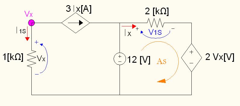 Marcación de nodos y variables del circuito. 2. Suponer el valor para la cual se llamara (tensión X supuesto).
