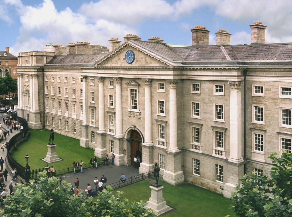 Trinity College Dublin destaca por su excelencia académica, reconocida en múltiples ocasiones a nivel mundial, que lo ha llevado a convertirse en la universidad mejor valorada de Irlanda.