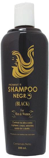 EXTRACTO NATURAL DE YERBA FRESCA SHAMPOO Negro For Men & Women 300 ml Tópico de Uso