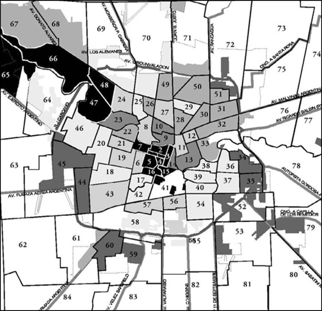 MATERIALES Y MÉTODOS Se realizó un muestreo poblacional de la ciudad de Córdoba diseñado por Dpto. Estadística y Demografía Fac.