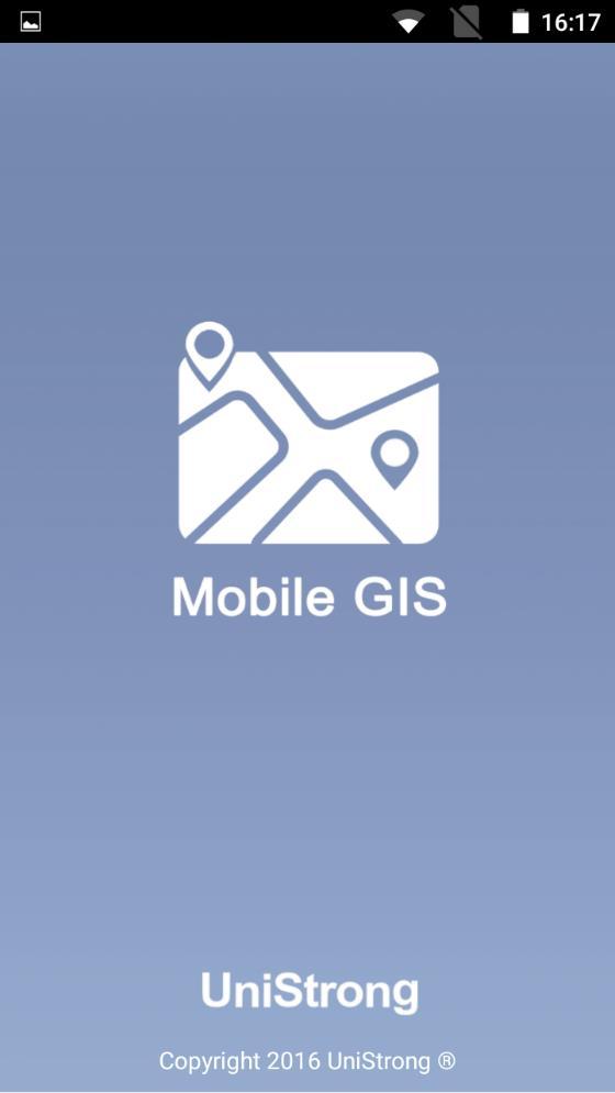 3. Abra la aplicación MOBILE GIS La primera vez