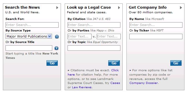 Búsquedas específicas (noticias, casos legales, informes de empresas) Para búsquedas específicas de noticias, casos legales o