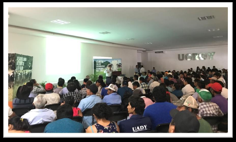 Se impartieron 4 conferencias: Manejo del Ganado Bovino en el Corral de Engorda por el Dr. Roberto Salcedo Meza de Nutrientes Básicos de Monterrey.