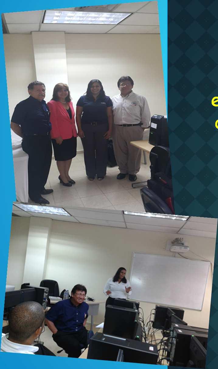 La Gerente de Mercadeo y especialista de la Empresa Olympus, Patricia Santos Biasotto, visitó la FIM, por dos días para realizar el entrenamiento a nuestros profesores en el uso del Microscopio
