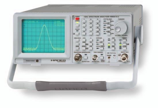 Analizadores de Espectros Analizador de Espectros de 1 GHz HM5014-2 Margen de frecuencia de 150 khz hasta 1 GHz Margen de medida de amplitud de -100 dbm hasta +10 dbm Sintetización de frecuencia