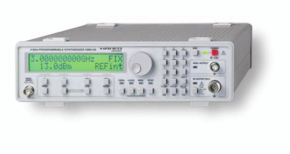 Serie 8100 Sintetizador de AF de 3 GHz HM8135 Margen de frecuencia excelente de 1 Hz hasta 3 GHz Nivel de salida desde -135 dbm hasta +13 dbm Resolución en frecuencia de 1 Hz (Precisión 0,5 ppm)
